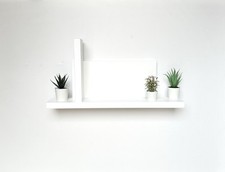 Mensola in legno design minimal moderno scaffale orizzontale fatta a mano