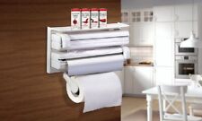 PORTA ROTOLO PARETE CARTA PELLICOLA ALLUMINIO ROTOLI DISPENSER CUCINA MENSOLA