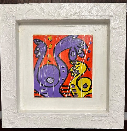 Quadro dipinto paura viola - quadro, viola"