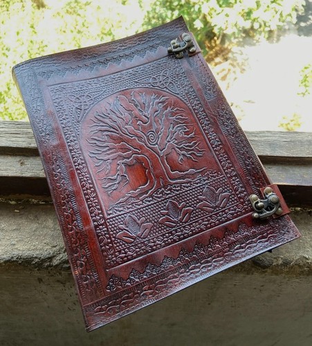 Pelle anello grimoire - pelle,