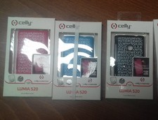CUSTODIA BACK CASE COVER Celly per NOKIA LUMIA 520 LOVE EDITION