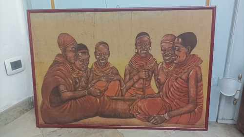 Quadro tela dipinta donne - dipinta,