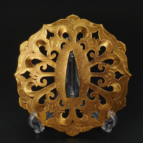 Japanese tsuba tosogu - japanese, copper