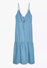 Abito midi Zara oversize blu