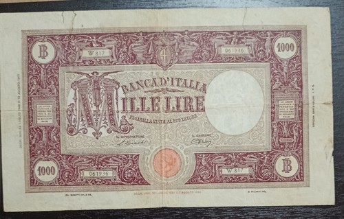 Banconota lire 1000 luglio - banconota,