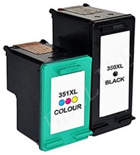 2 CARTUCCE PER HP 350XL 351XL