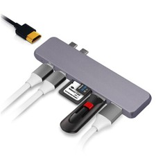 USB C Hub 7 in 1 per MacBook Pro Air Type doppio USB C Thunderbolt - Adattatore