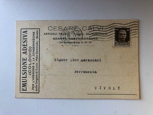Cartolina pubblicitaria - cartolina,