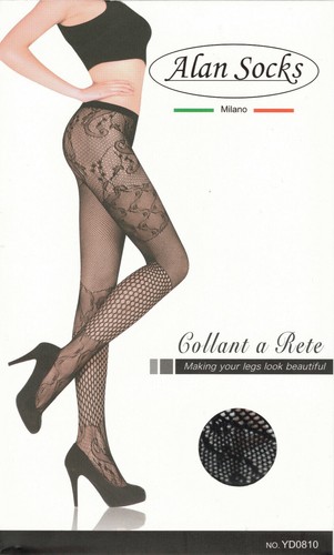 Collant rete nero - rete, maglia
