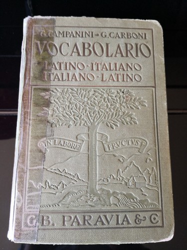 Vocabolario latino italiano - vocabolario, latino-italiano