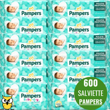 PAMPERS 600 SALVIETTINE-SALVIETTE UMIDIFICATE IGIENIZZANTI IGIENE BIMBO