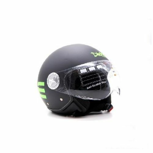 Casco jet df35 nero opaco - casco,