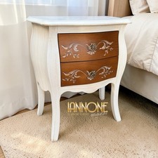 COMODINO AVORIO SHABBY