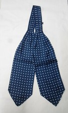 Ascot Foulard da Collo Cravatta Pura Seta 100% Sciarpa Sergio Zagarese Vintage