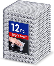 12 PZ Strofinacci Filo Acciaio