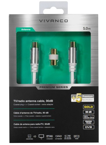 Vivanco cavo coassiale antenna - vivanco,