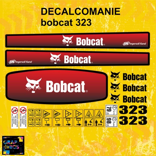 Bobcat 323 decalcomanie