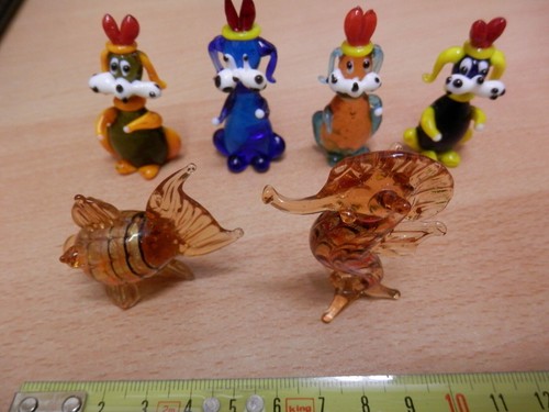 Lotto animaletti vetro - lotto,