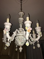 lampadario Capodimonte a 6 braccia