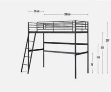 Letto a soppalco Ikea mod Swärta usato