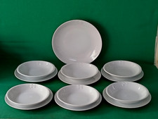 12 PIATTI PIANI FONDI + PIATTO PORTATA LE PORCELLANE DI BARILLA FARFALLE. CT3