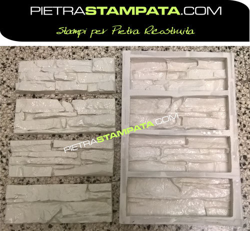 Stampo finta pietra - finta,