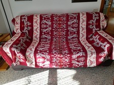 Copridivano copriletto tessuto fatto a telaio a mano - Perù cm. 182 x 230