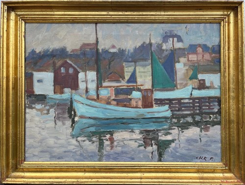 Impressionista piccolo porto