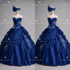Abito da sposa vintage blu