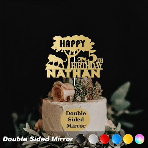 Cake topper doppio - cake, lato