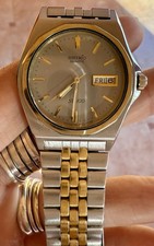 Orologio Seiko SQ100 analogico al Quarzo Acciaio Vintage uomo donna unisex data