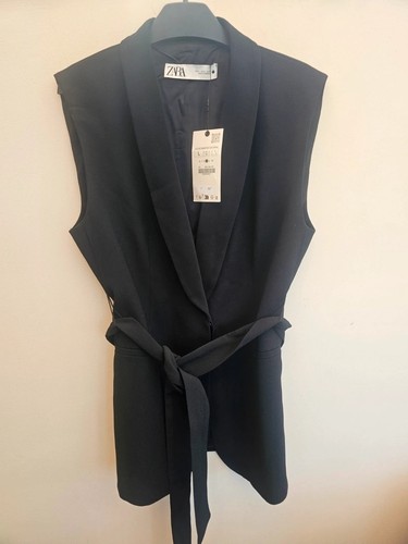 Gilet blazer senza maniche con
