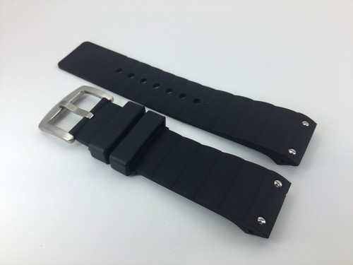 Cinturino gomma nero 23mm - gomma,