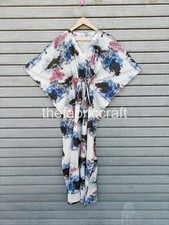 Abito Caftano Cotone Floreale