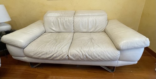 Divano pelle bianco - divano,