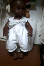 bambolotto nero TG Sebino 1977 plastica dura maschio h.cm 40 con  lievi difetti