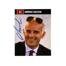ARRIGO SACCHI Figurina DeAGOSTINI Autografata A.C. Milan Campioni 90/91