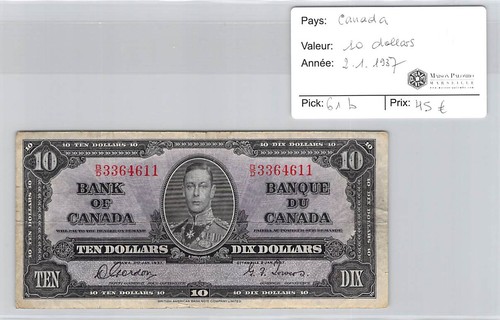 Banconota canada 10 dollari - canada,