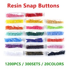 300 set bottoni a pressione bottoni a pressione chiusure a perno bottoni T5 cucito artigianale 1200 pezzi