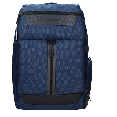 Piquadro blue fabric backpack - blue,
