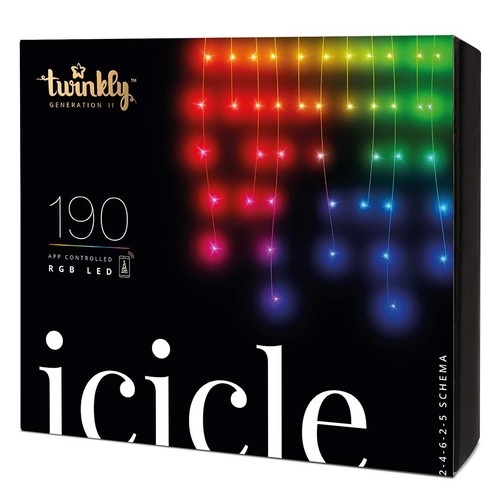 Twinkly icicle 190 led rgb - 190,