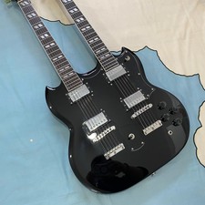 Black Double Neck SG Electric