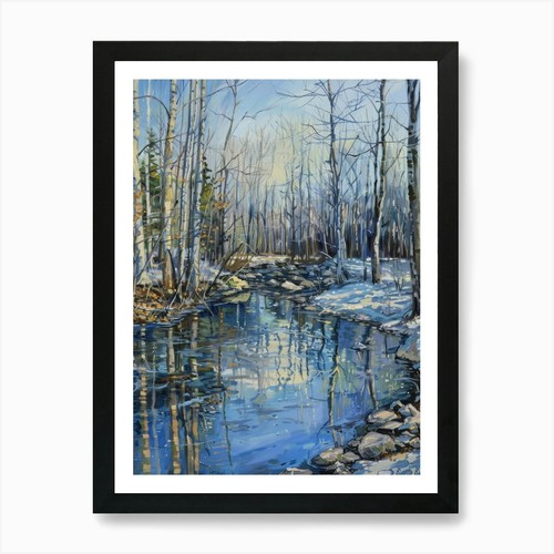 Stampa artistica winter creek - stampa,