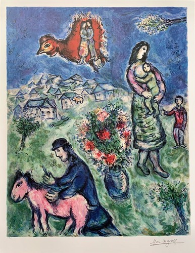 Marc chagall sur route du - route,