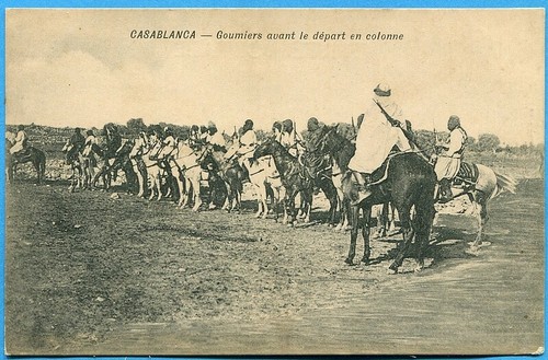 Cpa casablanca goumiers - :,