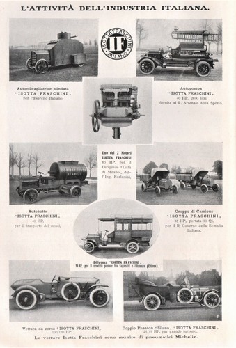 Pubbl 1913 isotta fraschini - isotta,