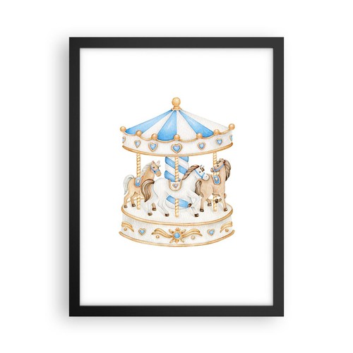 Poster 30x40cm cavalli giostra - poster,