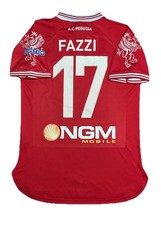 MAGLIA CALCIO AC PERUGIA FAZZI MATCH WORN PREPARATA INDOSSATA 2014/15 JERSEY