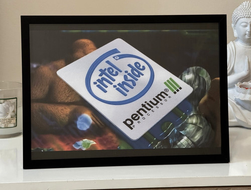 Frame quadro decorativo intel - frame,