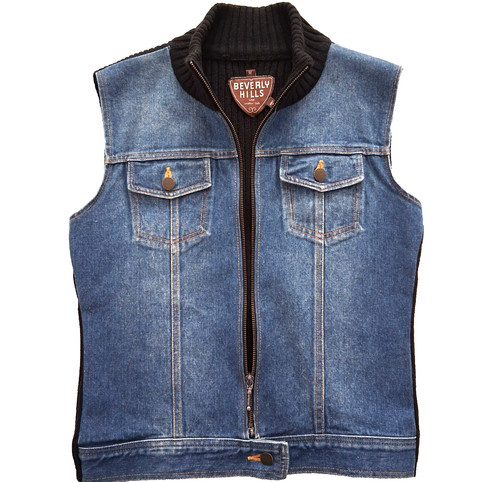 Gilet jeans blu - , vintage